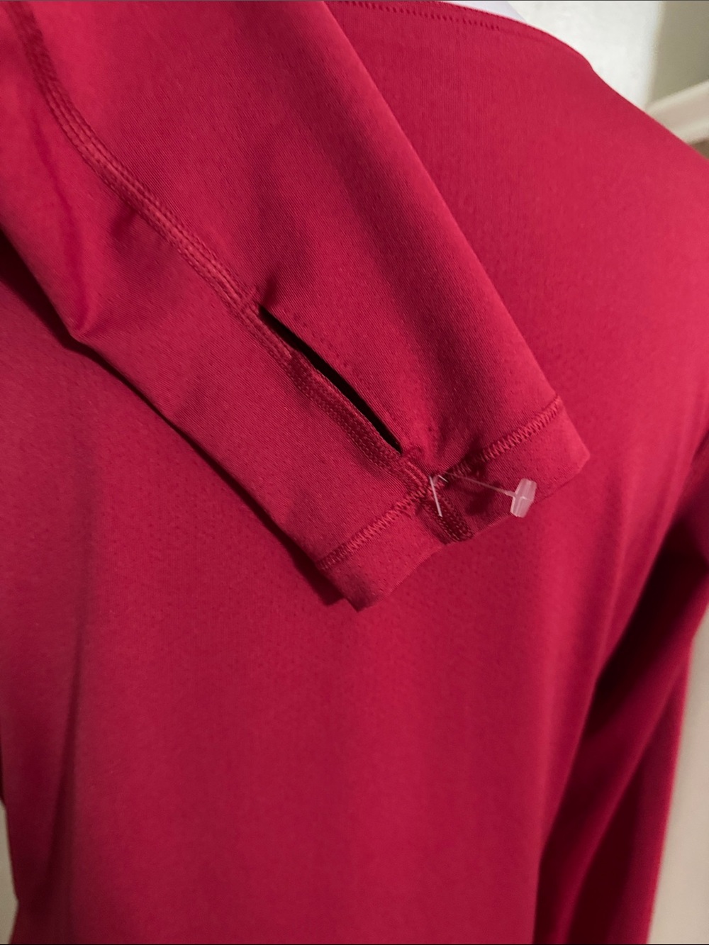 Nike Women's Burgundy Long Sleeve Athletic Top - Picture 4 of 4